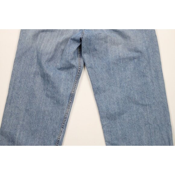 Vintage Y2K Levis Silvertab Mens 36x30 Faded Baggy Fit Wide Leg Denim Jeans Blue - Picture 12 of 15